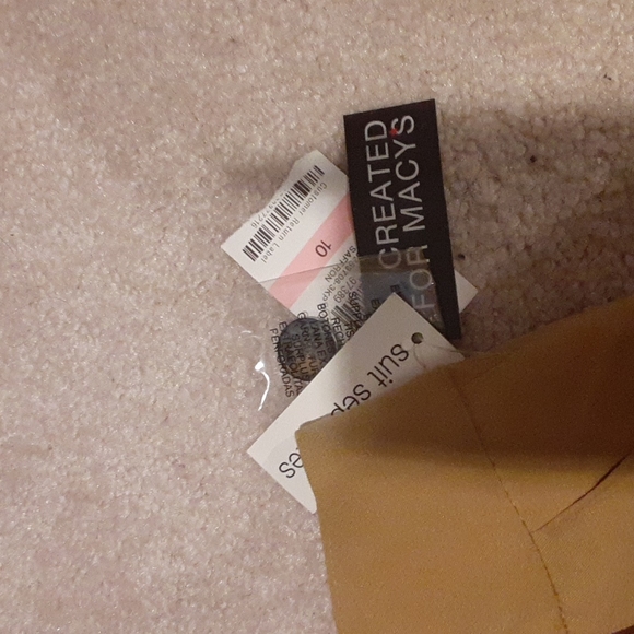 Yellow irregular button pants - Picture 3 of 4